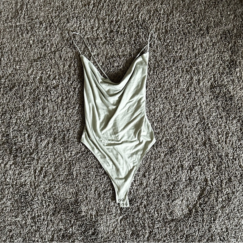 A&F cowl neck so soft spaghetti strap onesie